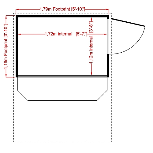 Shire Timber Bar Shiplap Wooden 6x4 Apex Garden Storage 3 Shire Timber Bar Shiplap Wooden 6x4 Apex Garden Storage - Image 3