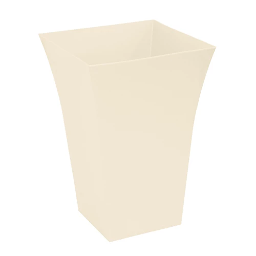 Simpa 2PC Cream Large Milano Plastic Planters. 2 Simpa 2PC Cream Large Milano Plastic Planters. - Image 2