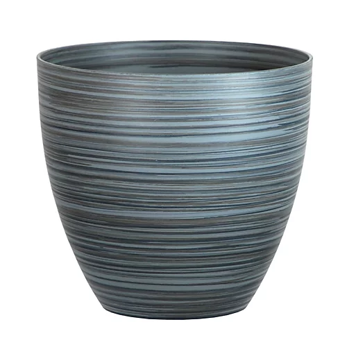 Simpa 2PC Grey Serenity Rings Plastic Planters 38cm (Dia). 2 Simpa 2PC Grey Serenity Rings Plastic Planters 38cm (Dia). - Image 2