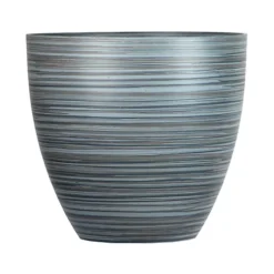 Simpa 2PC Grey Serenity Rings Plastic Planters 38cm (Dia). 6 Simpa 2PC Grey Serenity Rings Plastic Planters 38cm (Dia). -Outsunny Garden Zone simpa 2pc grey serenity rings plastic planters 38cm dia 5059331202145 03c MP