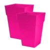 Simpa 2PC Moda Milano 28L Pink Plastic Planters.