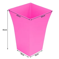 Simpa 2PC Pink Large Milano Plastic Planters. 5 Simpa 2PC Pink Large Milano Plastic Planters. -Outsunny Garden Zone simpa 2pc pink large milano plastic planters 5059331201735 03c MP