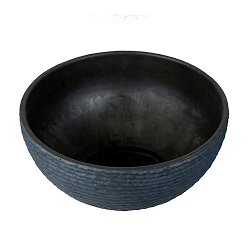 Simpa 2PC Stone Textured Effect Bowl Plastic Planters 40.5cm (Dia) 3 Simpa 2PC Stone Textured Effect Bowl Plastic Planters 40.5cm (Dia) - Image 3