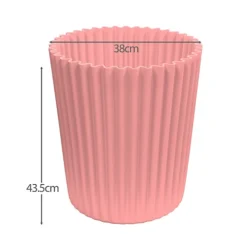 Simpa 2PC XL Pink Wave Plastic Planters. -Outsunny Garden Zone simpa 2pc xl pink wave plastic planters 5059331202268 03c MP