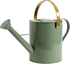 Simpa 5 Litre Copper & Green Galvanised Watering Can With Watering Rose.