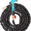 Simpa 75ft Expandable Garden Hose With 5 Dial Spray Gun