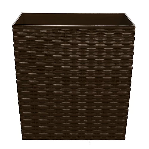 Simpa CUBIE 10L Brown Rattan Plant Pots Set 2 Simpa CUBIE 10L Brown Rattan Plant Pots Set - Image 2