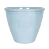 Southern Patio Sullivan Blue Polypropylene (PP) & Polystyrene (PS) Motif Emblem Round Plant Pot (Dia)45.5cm