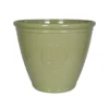 Southern Patio Sullivan Green Polypropylene (PP) & Polystyrene (PS) Motif Emblem Round Plant Pot (Dia)40.2cm