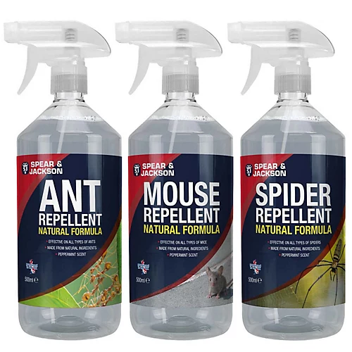 Spear & Jackson Ant Mouse And Spider Repellent 3 X 500ml 1 Spear & Jackson Ant Mouse And Spider Repellent 3 X 500ml