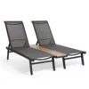 Spinningfield Double Sun Lounger, Dual Reclining Textoline Garden Lounger, Duo Recliner Set For Patio, Outdoor Garden Furniture