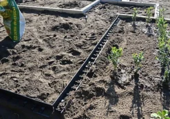 Spudulica HD Garden Edging 5 Pieces 5m Length 80mm Height Black Garden Border System For Paths, Borders, Gravel Areas, Tree Pits