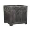 Square Gothic Lazio Planter 38cm - Stone Grey