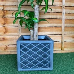 Strata 32cm Lazio Planter GN696-PEW-ST Grey Planter -Outsunny Garden Zone strata 32cm lazio planter gn696 pew st grey planter5021711043884 03c MP