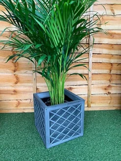 Strata 39cm Lazio Planter GN696-PEW-ST Grey Planter -Outsunny Garden Zone strata 39cm lazio planter gn696 pew st grey planter5021711043891 03c MP