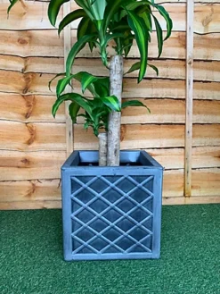 Strata 39cm Lazio Planter GN696-PEW-ST Grey Planter -Outsunny Garden Zone strata 39cm lazio planter gn696 pew st grey planter5021711043891 04c MP