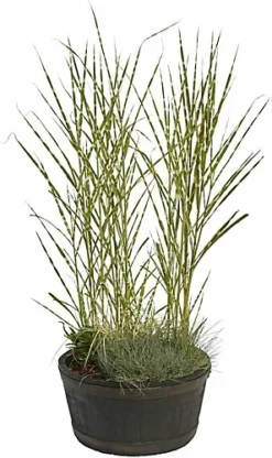 Strata 50cm Large Oakwood Barrel Wood Effect Plastic Planter - MADE IN UK -Outsunny Garden Zone strata 50cm large oakwood barrel wood effect plastic planter made in uk5021711047783 04c MP