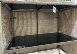 Suntime Grey Rattan Garden Tiki Bar Set With Tropical Canopy -Outsunny Garden Zone suntime grey rattan garden tiki bar set with tropical canopy5029936910110 03c MP