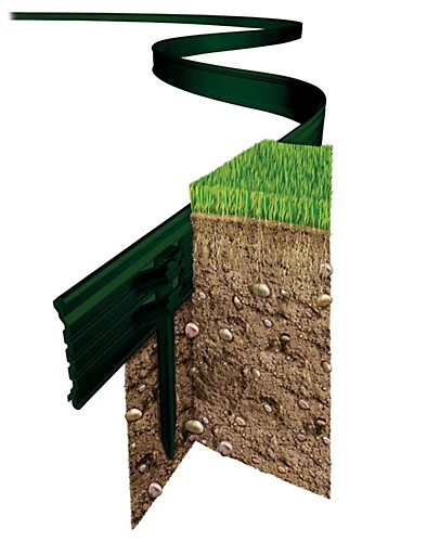 Swift Edge Garden Edging - Lawns, Borders, Pathways, Plots, Flowerbeds, Landscaping - Aluminium 100mm Tall - 18m Pack - Green 1 Swift Edge Garden Edging - Lawns, Borders, Pathways, Plots, Flowerbeds, Landscaping - Aluminium 100mm Tall - 18m Pack - Green