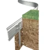 Swift Edge Garden Edging - Lawns, Borders, Pathways, Plots, Flowerbeds, Landscaping - Aluminium 100mm Tall - 18m Pack - Natural