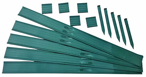 Swift Edge Garden Edging - Lawns, Borders, Pathways, Plots, Flowerbeds, Landscaping - Aluminium 100mm Tall - 24m Pack - Green 3 Swift Edge Garden Edging - Lawns, Borders, Pathways, Plots, Flowerbeds, Landscaping - Aluminium 100mm Tall - 24m Pack - Green - Image 3