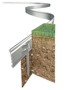 Swift Edge Garden Edging - Lawns, Borders, Pathways, Plots, Flowerbeds, Landscaping - Aluminium 100mm Tall - 30m Pack - Natural