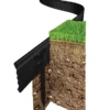Swift Edge Garden Edging - Lawns, Borders, Pathways, Plots, Flowerbeds, Landscaping - Aluminium 100mm Tall - 6m Pack - Black