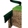 Swift Edge Garden Edging - Lawns, Borders, Pathways, Plots, Flowerbeds, Landscaping - Aluminium 100mm Tall - 6m Pack - Green