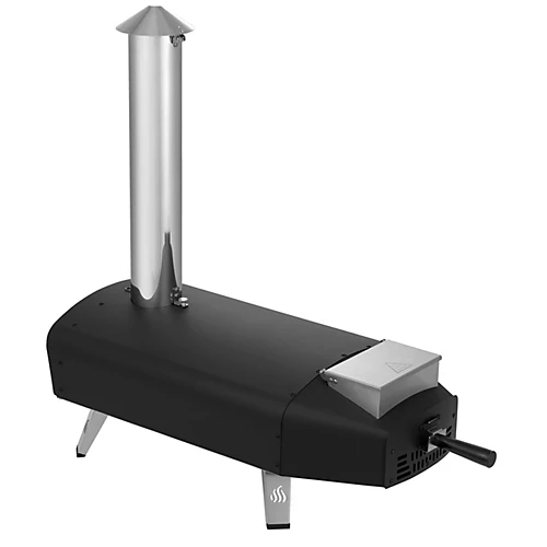 Table Top Pizza Oven High Performance Pellet Fired Pizza Oven - Stainless Steel - L76.5 X W35.2 X H77 Cm - Black/Silver 3 Table Top Pizza Oven High Performance Pellet Fired Pizza Oven - Stainless Steel - L76.5 X W35.2 X H77 Cm - Black/Silver - Image 3