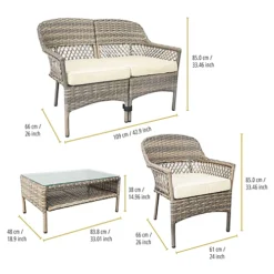 Teamson Home PT-OF0011-UK Beige Patio Furniture Set With Cushions 7 Teamson Home PT-OF0011-UK Beige Patio Furniture Set With Cushions -Outsunny Garden Zone teamson home pt of0011 uk beige patio furniture set with cushions0810014815930 04c MP