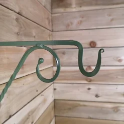 Tom Chambers Heavy Duty Handcrafted Metal 35cm Sage Green Twisted Wall Bracket Hook For Hanging Basket Planter Bird Feeder -Outsunny Garden Zone tom chambers heavy duty handcrafted metal 35cm sage green twisted wall bracket hook for hanging basket planter bird feeder5060559856768 04c MP