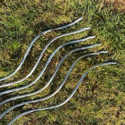 Tomato Spiral Climbing Plant Support Metal Stakes Galvanised Set Of 12 (1.6m) -Outsunny Garden Zone tomato spiral climbing plant support metal stakes galvanised set of 12 1 6m 5060575105703 04c MP