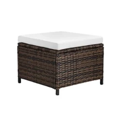 Venice Cube Rattan Garden Furniture 9 Piece Set With Free Cover Included, Brown -Outsunny Garden Zone venice cube rattan garden furniture 9 piece set with free cover included brown5060678400552 03c MP