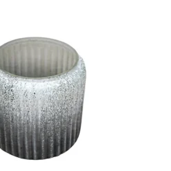 Verre Frosted Ribbed Glass Atlantic Blue Planter H14Cm W15Cm -Outsunny Garden Zone verre frosted ribbed glass atlantic blue planter h14cm w15cm5055352853731 03c MP