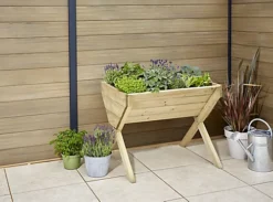 Verve 930mmx690mm Wood Rectangular Raised Bed Kit 0.64m² -Outsunny Garden Zone verve 930mmx690mm wood rectangular raised bed kit 0 64m 5059340329628 03i