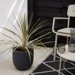 Verve Ammer Dark Grey Fibreclay Circular Plant Pot (Dia)28cm 5 Verve Ammer Dark Grey Fibreclay Circular Plant Pot (Dia)28cm -Outsunny Garden Zone verve ammer dark grey fibreclay circular plant pot dia 28cm5059340327662 01i