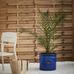 Verve Barcău Blue Ceramic Round Plant Pot (Dia)38cm 5 Verve Barcău Blue Ceramic Round Plant Pot (Dia)38cm -Outsunny Garden Zone verve barcau blue ceramic round plant pot dia 38cm5059340327716 01i