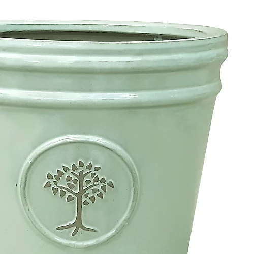 Verve Barcău Olive Ceramic Circular Plant Pot (Dia)32cm 2 Verve Barcău Olive Ceramic Circular Plant Pot (Dia)32cm - Image 2