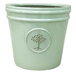 Verve Barcău Olive Ceramic Conical Plant Pot (Dia)20cm