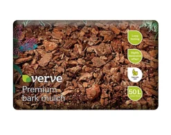 Verve Dark Brown Bark Chippings 50L Bag