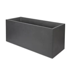 Verve Durdica Dark Grey Plastic Rectangular Trough