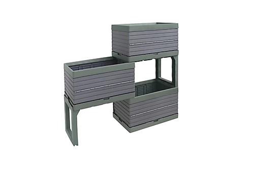 Verve Grey Rectangular Planter, Set 1 Verve Grey Rectangular Planter, Set