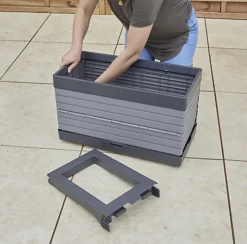 Verve Grey Rectangular Planter, Set 7 Verve Grey Rectangular Planter, Set -Outsunny Garden Zone verve grey rectangular planter set5059340328881 22i