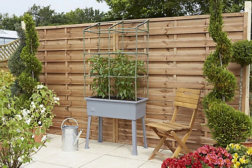 Verve Grey Rectangular Planter 2 Verve Grey Rectangular Planter - Image 2