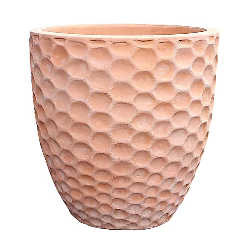 Verve Gudenå Natural Terracotta Honeycomb Circular Plant Pot (Dia)42cm 1 Verve Gudenå Natural Terracotta Honeycomb Circular Plant Pot (Dia)42cm