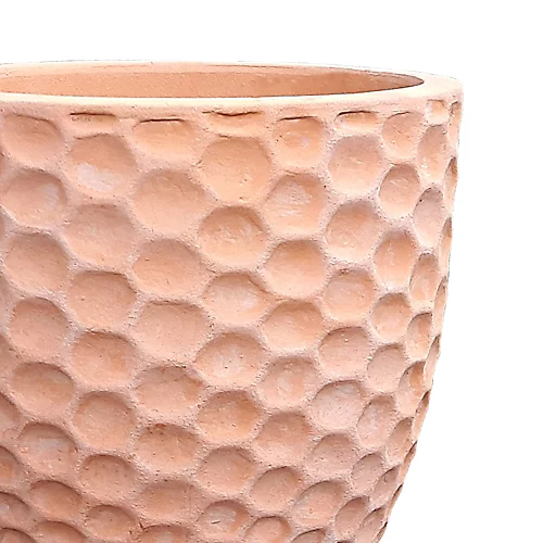 Verve Gudenå Natural Terracotta Honeycomb Circular Plant Pot (Dia)42cm 2 Verve Gudenå Natural Terracotta Honeycomb Circular Plant Pot (Dia)42cm - Image 2