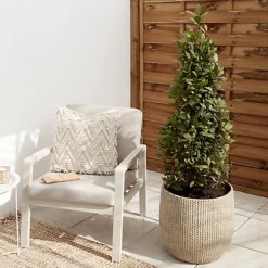 Verve Kulun Beige Knitted Effect Fibreclay Circular Plant Pot (Dia)46cm -Outsunny Garden Zone verve kulun beige knitted effect fibreclay circular plant pot dia 46cm5059340327679 01i