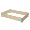 Verve Large Pine & Steel Rectangular Raised Bed Kit 0.96m²
