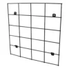 Verve Matt Black Metal Wall Rack