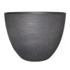Verve Momoka Grey Polypropylene (PP) Round Plant Pot (Dia)30cm